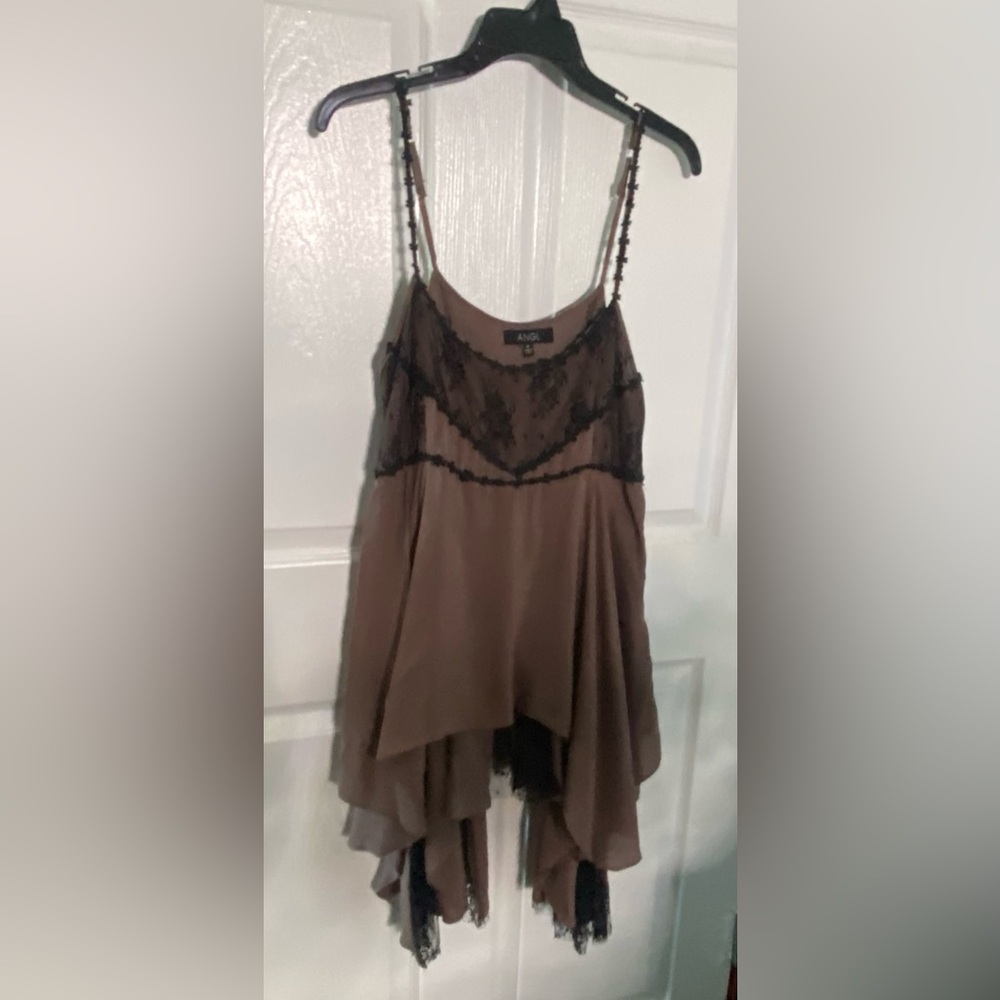 ANGL Brown & Black Tunic Size Medium - Picture 9 of 11
